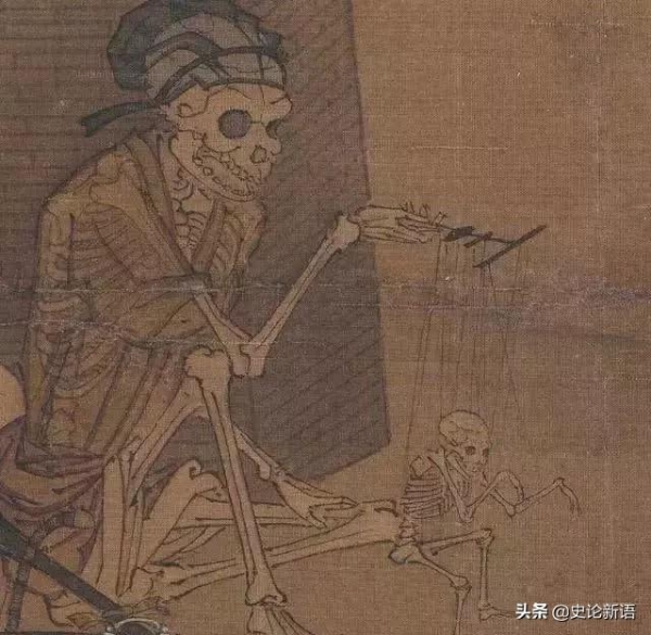 骷髅|故宫里的一幅“鬼画”，画面阴森诡异，沉睡800年，至今无人看懂