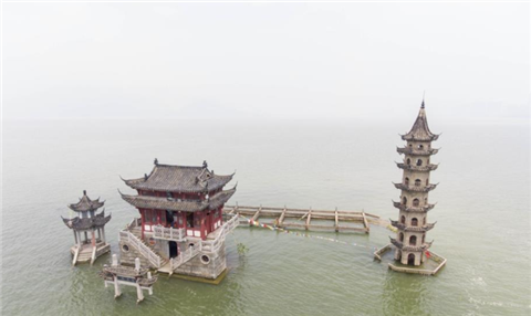 鄱阳湖：中国这座古建筑物，一年只出现一次，其余时间全部沉入湖水中