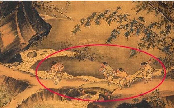 老人|故宫一幅800年古画，放大55倍，4个老人喝醉了？