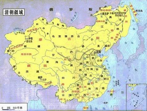 清朝1300万平方公里的国土，现存960万，那340万在哪？