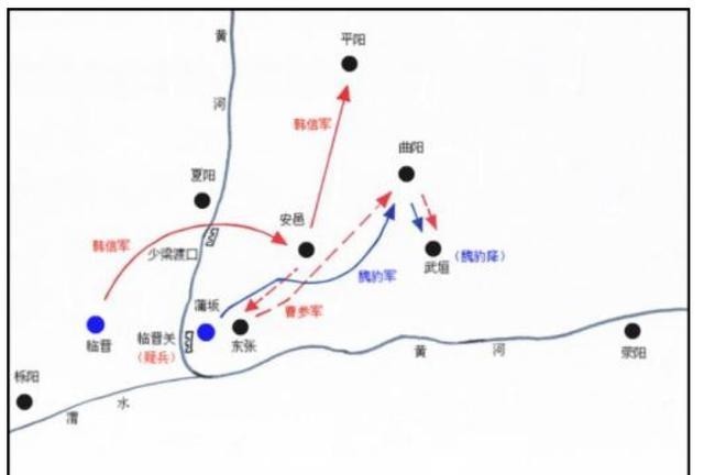 韩信|“兵仙”韩信的三场教科书式战役：声东击西、背水一战、半渡而击