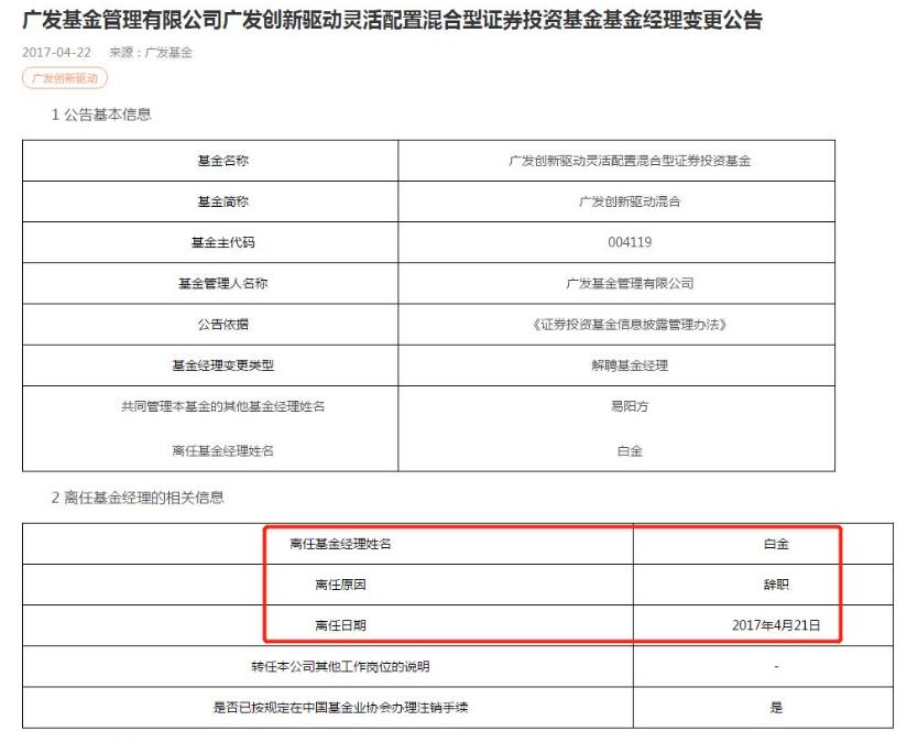 白金 因帮女同学炒股获利300万 原广发基金经理获刑