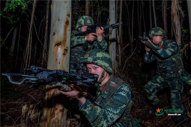 【官兵】武警官兵夜间反恐演练，场面堪比大片！