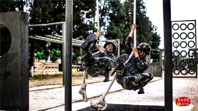 「队员」练兵忙！武警特战队员开展强化训练