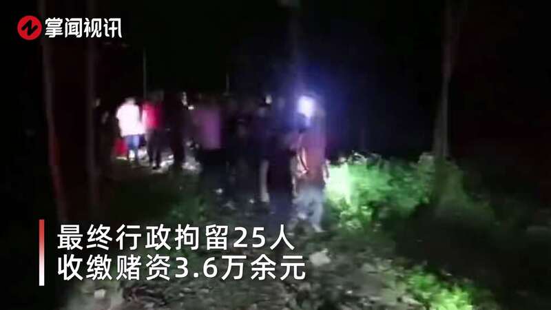 25名男女半夜在树林干这事 民警突袭现场画面曝光 真相让人惊愕